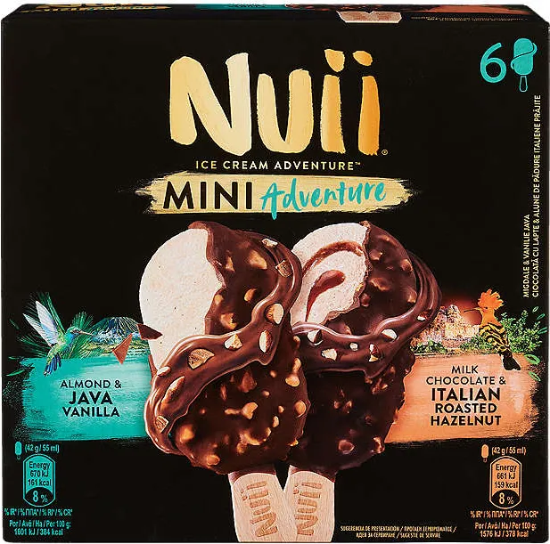 Италиански сладолед различни вкусове