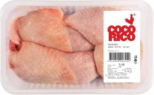 Пилешко цяло бутче охладено