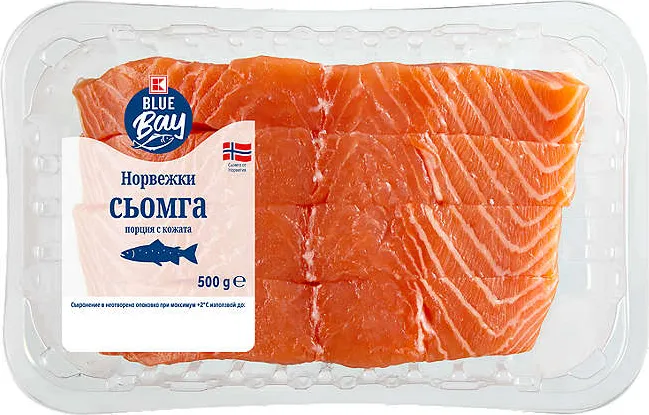 Порции сьомга филе