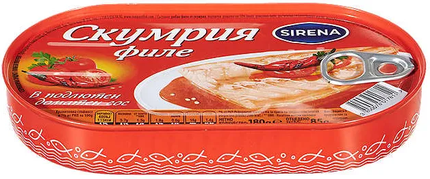 Скумрия филе
различни видове