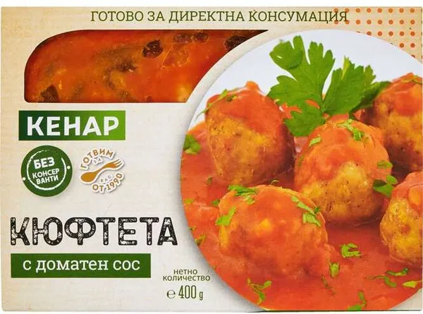 Кюфтета с доматен сос или с бял сос