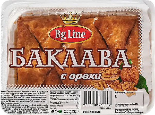 Баклава с орехи