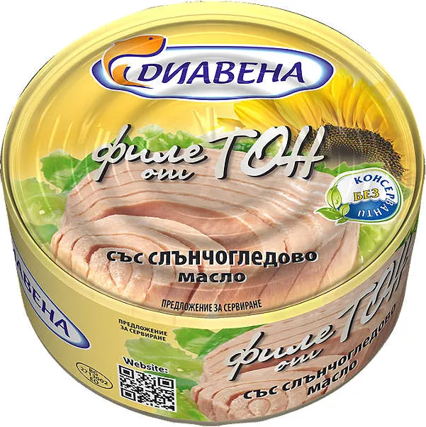 Риба тон късчета филе
различни видове