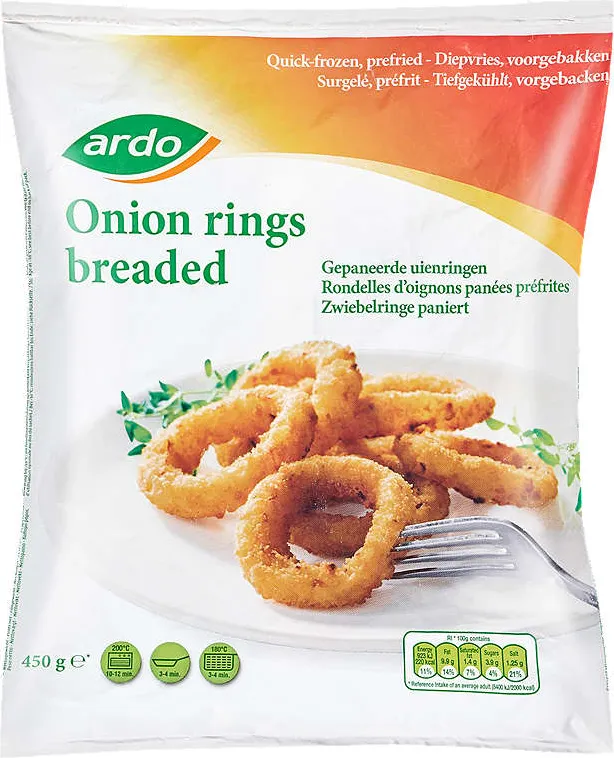 Панирани лучени кръгчета
замразени