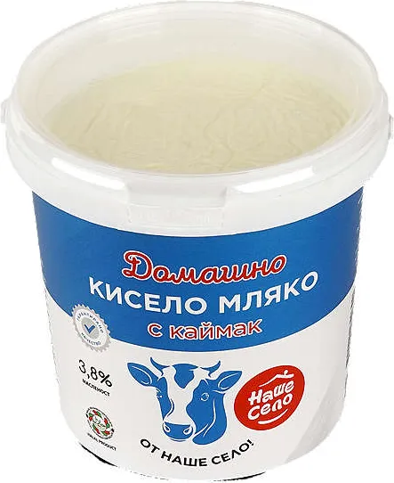 Кисело мляко с каймак