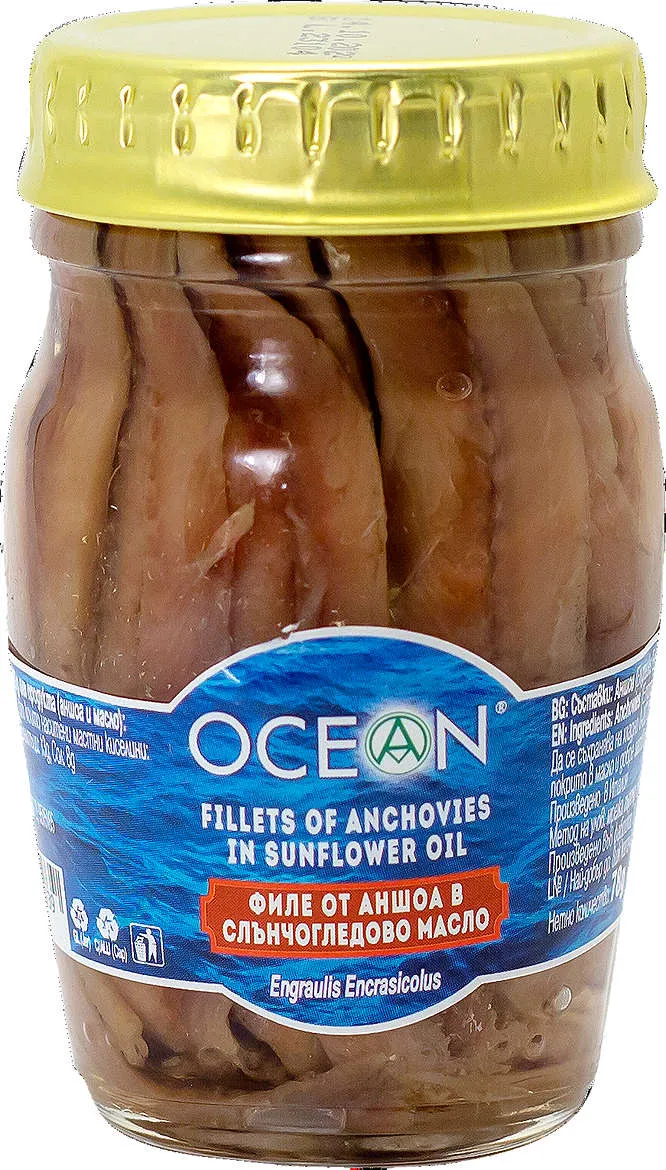 Филе от аншоа
в слънчогледово масло