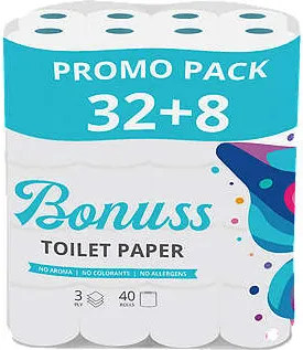 Тоалетна хартия
32+8 бр.