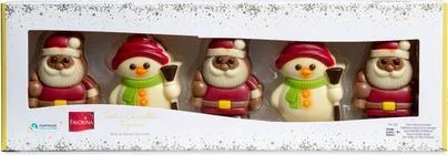 Коледни шоколадови фигурки