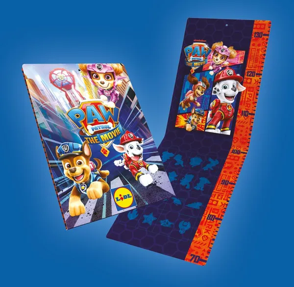 ПЕС ПАТРУЛ Колекционерски албум и измерител за височина 2 в 1