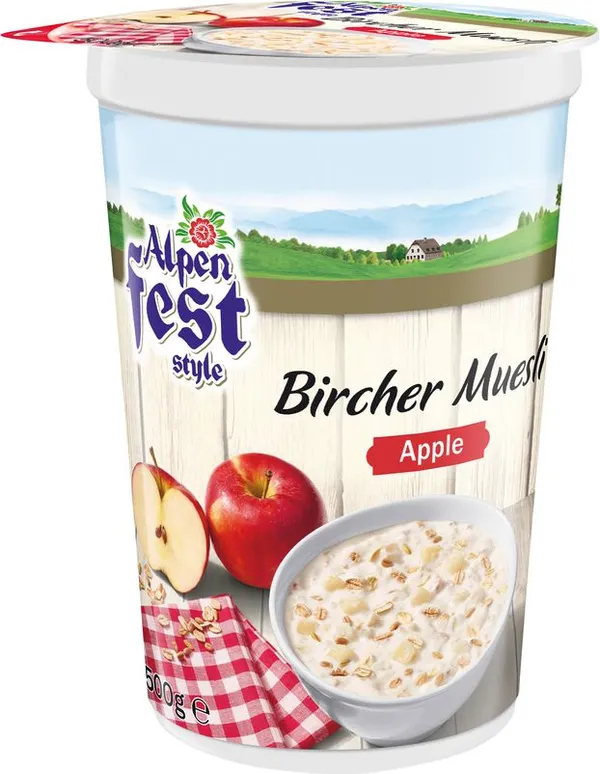 Плодов йогурт с мюсли