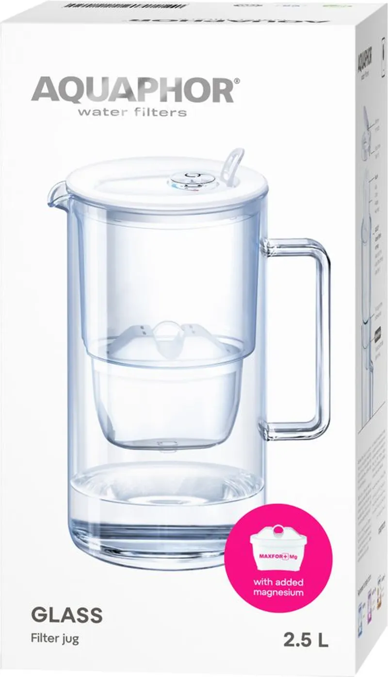 AQUAPHOR® Glass Стъклена кана за филтриране на вода