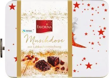 Музикална кутия с джинджифилови сладки