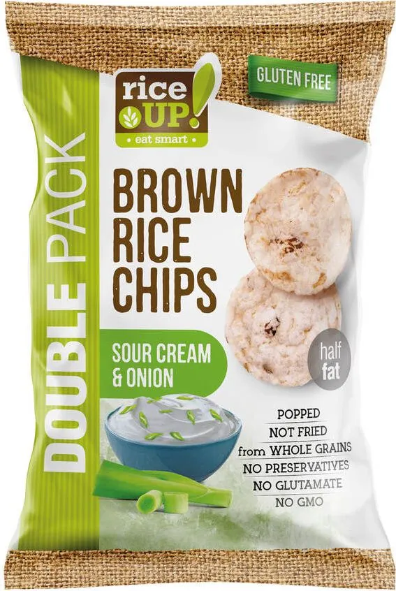 rice up! Чипс от кафяв пълнозърнест ориз Double pack