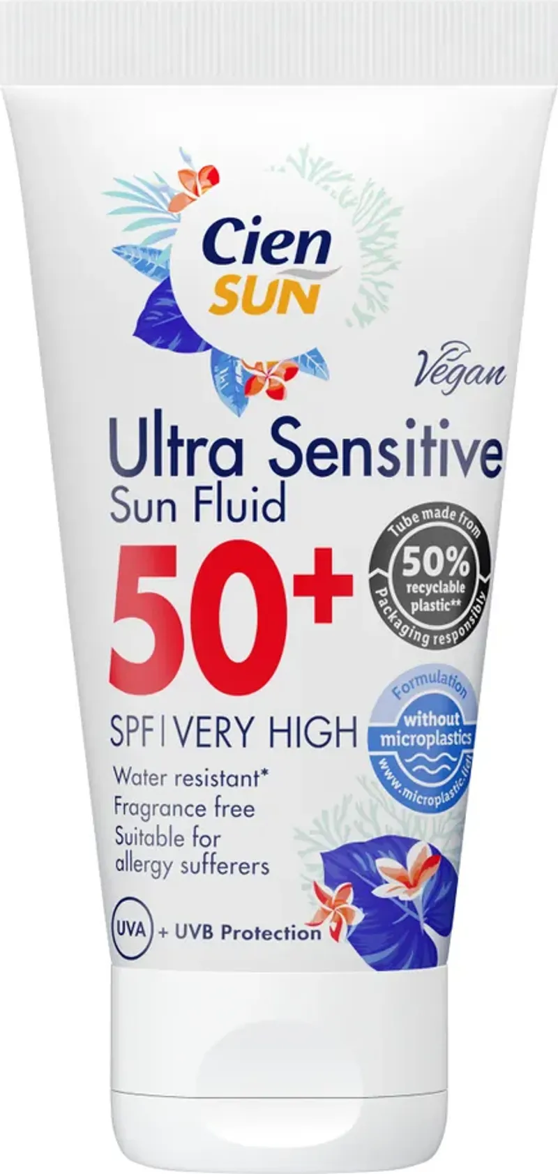 Cien Sun Слънцезащитен флуид Ultra Sensitive