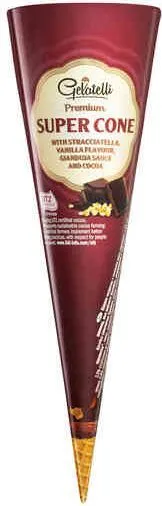 Шоколадов сладолед във фунийка