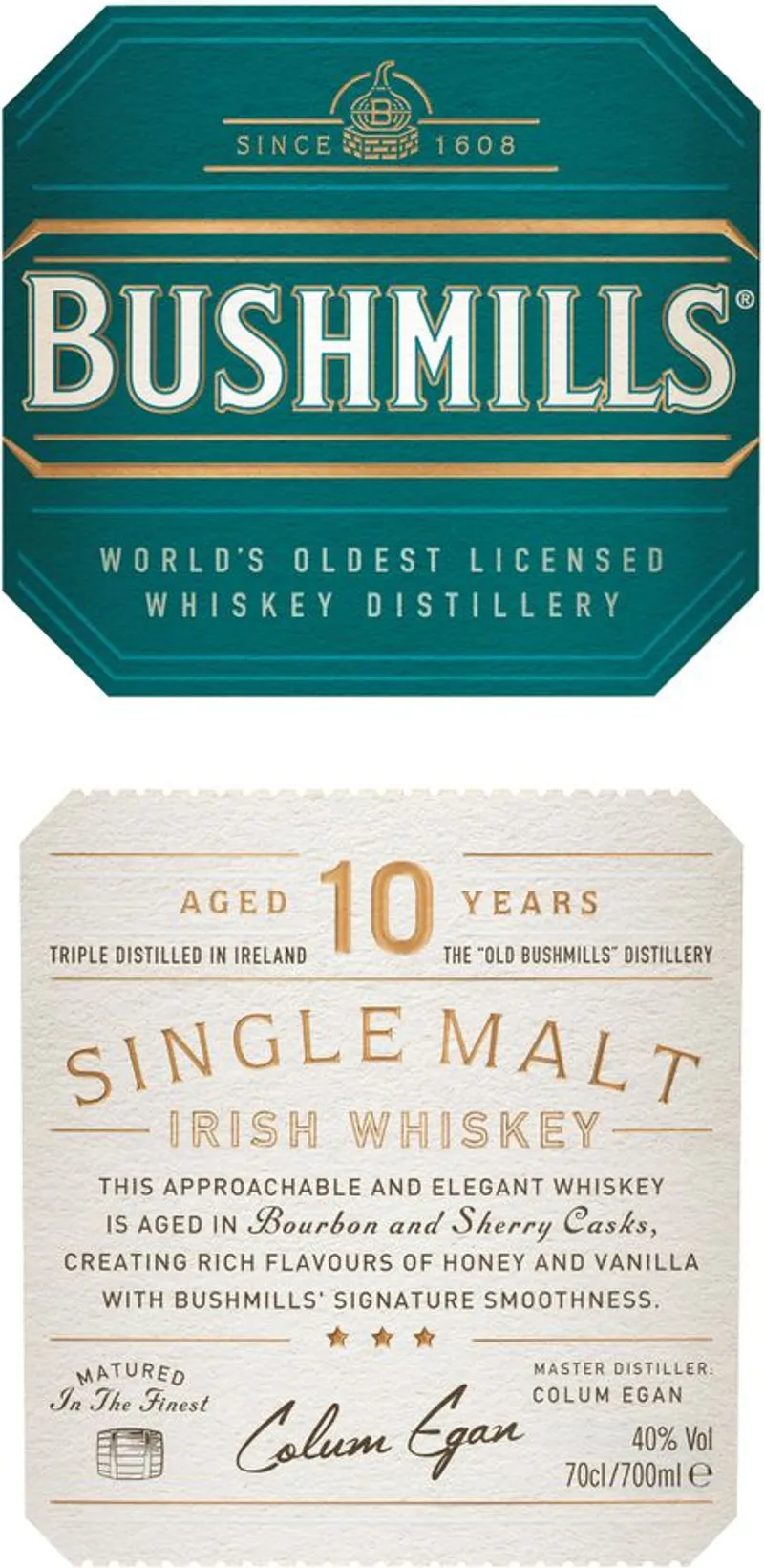 BUSHMILLS Сингъл малц ирландско уиски