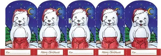 Коледни фигурки от млечен шоколад