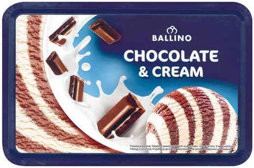 Сметанов сладолед с шоколад