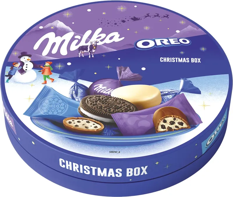 Milka Oreo Коледена кутия с бонбони микс Lidl Сравни цените