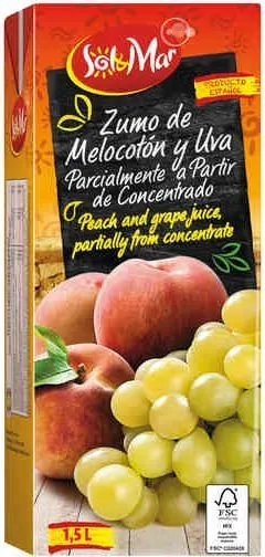 Сок от  праскови  и грозде