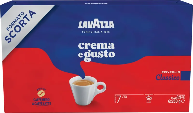 Lavazza Crema е Gusto Classico Мляно кафе