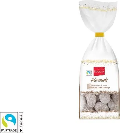 Бадеми с коледна глазура