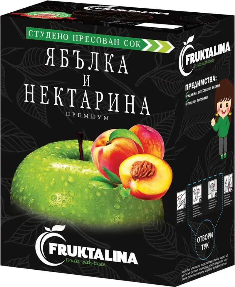 Fruktalina Сок от ябълка и нектарина