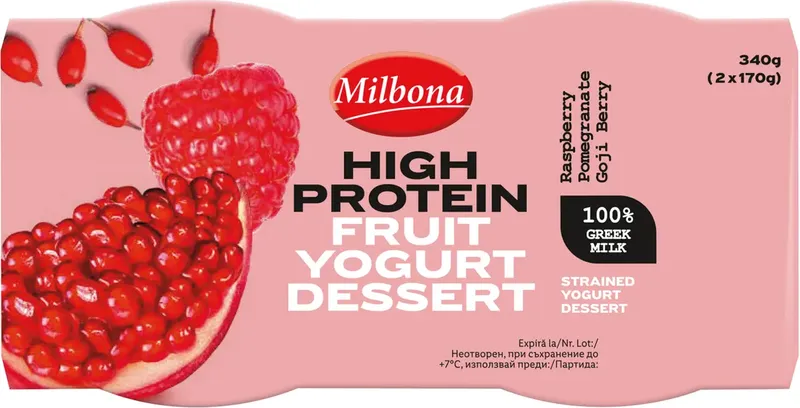 Високопротеинов гръцки йогурт с плодове