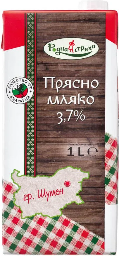 Прясно мляко 3,7%