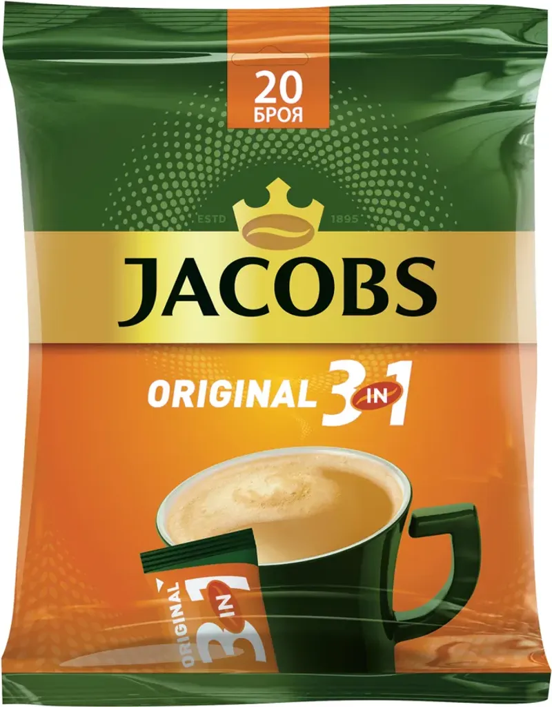 Jacobs 3 в 1 Разтворимо кафе