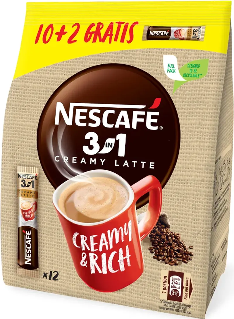 Nescafé 3 в 1 Разтворимо кафе