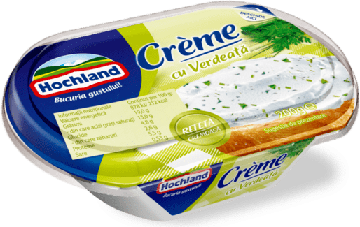 Крема сирене с зелени подправки - Hochland - Tmarket - Сравни цените ...