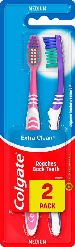 Четка за зъби COLGATE Extra Clean 1 + 1 бр