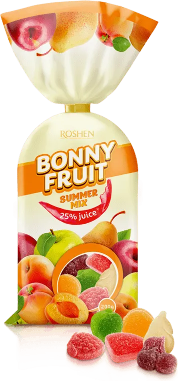 Бонбони BONNY fruit желирани микс 200 г