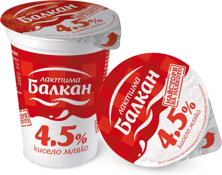 Кисело мляко БАЛКАН Лактима 4,5% 400 г