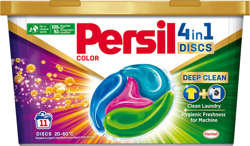 Капсули за пране PERSIL Discs Deep Clean 4in1 Color 11 бр.