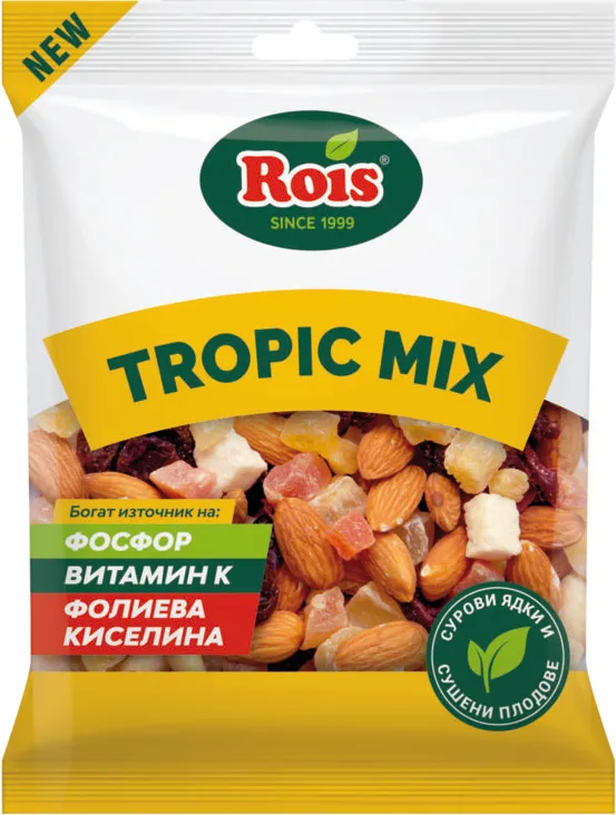 Сурови ядки ROIS Tropic mix 150 г