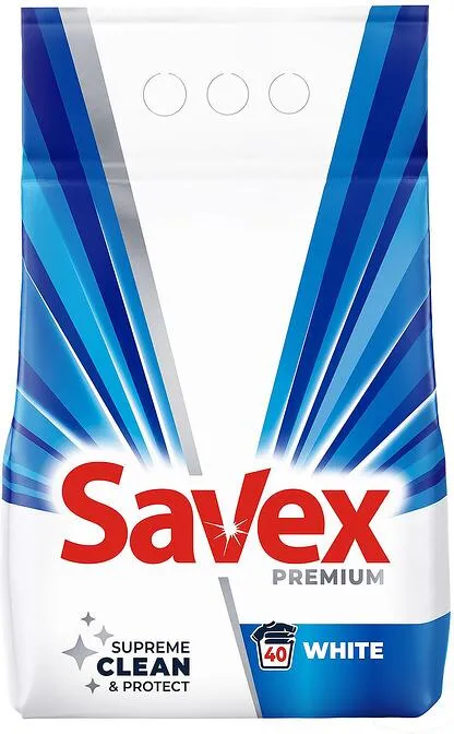 Прах за пране SAVEX Premium White 40 дози