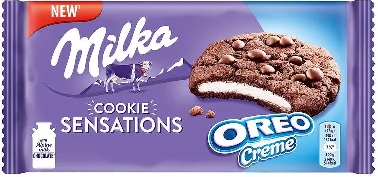 Бисквити MILKA Cookie Sensations Oreo Creme 156 гр.