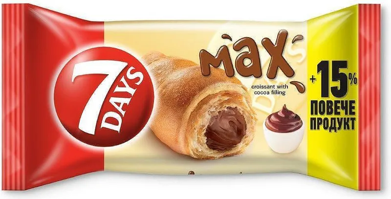Кроасан 7DAYS Max какао 92 г