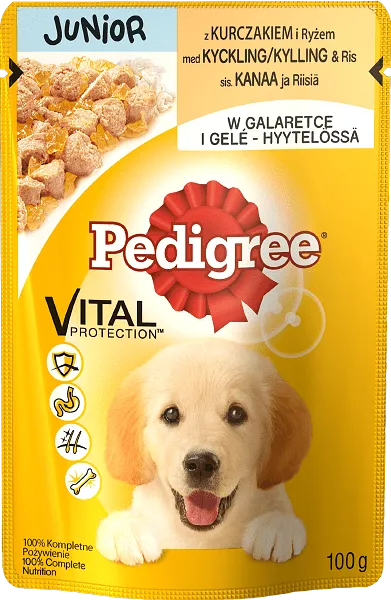 Пауч за кучета PEDIGREE Junior пиле100 гр.