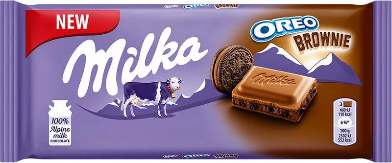 Шоколад MILKA Орео брауни 100 г