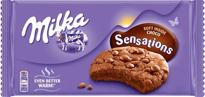 Бисквити MILKA Sensations Choco Soft Inside 156 г