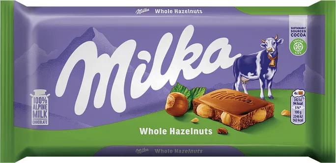 Шоколад MILKA с цели лешници 100 г