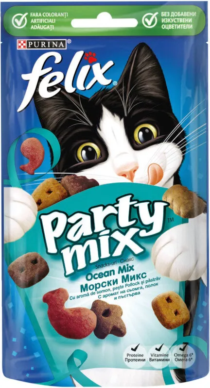 Лакомство за котки FELIX Party Mix Ocean 60 гр.