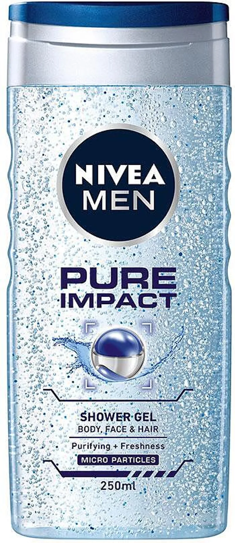 Душ гел NIVEA Pure Impact men 250мл