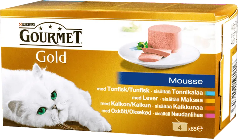 Пастет за котки GOURMET GOLD 4x85 г