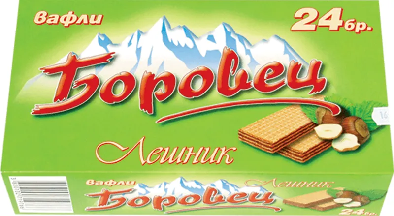 Вафли БОРОВЕЦ лешник 550 г