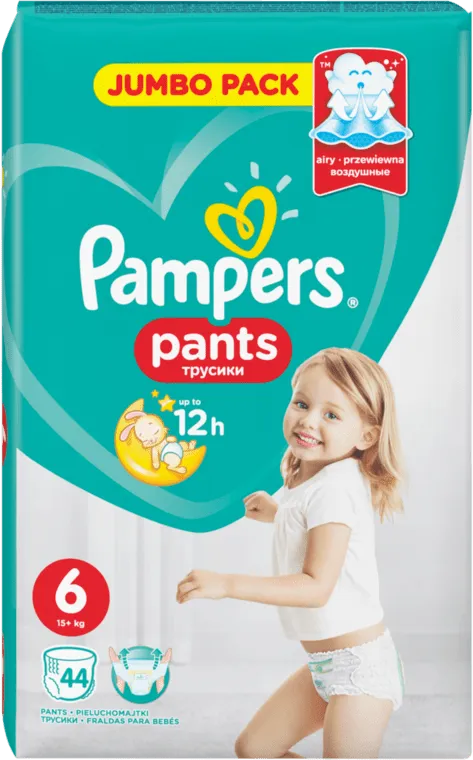 Бебешки пелени PAMPERS Pants 6 16+ кг 44 бр.