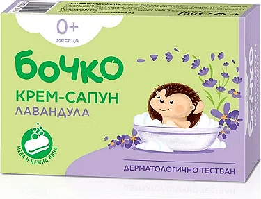 Крем-сапун БОЧКО Бебе лавандула 0+ м. 75 гр.